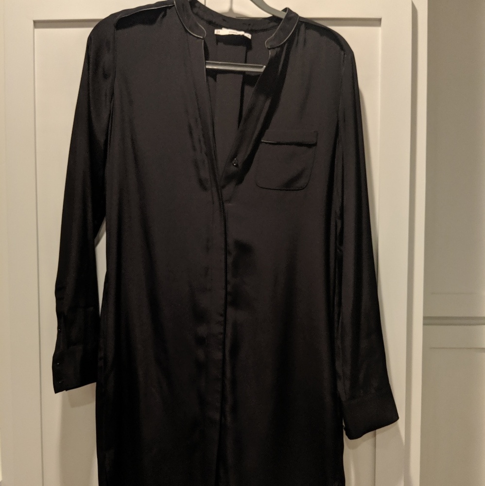 Silk Vince Shirt Dress